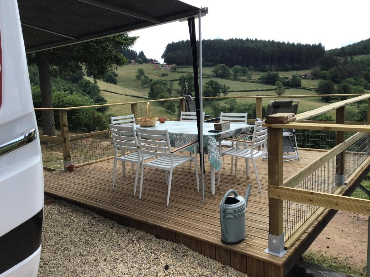 Gezellige Luxe Caravan Met Zwembad In Zuid- Bourgogne Anglure-sous-Dun Eksteriør billede