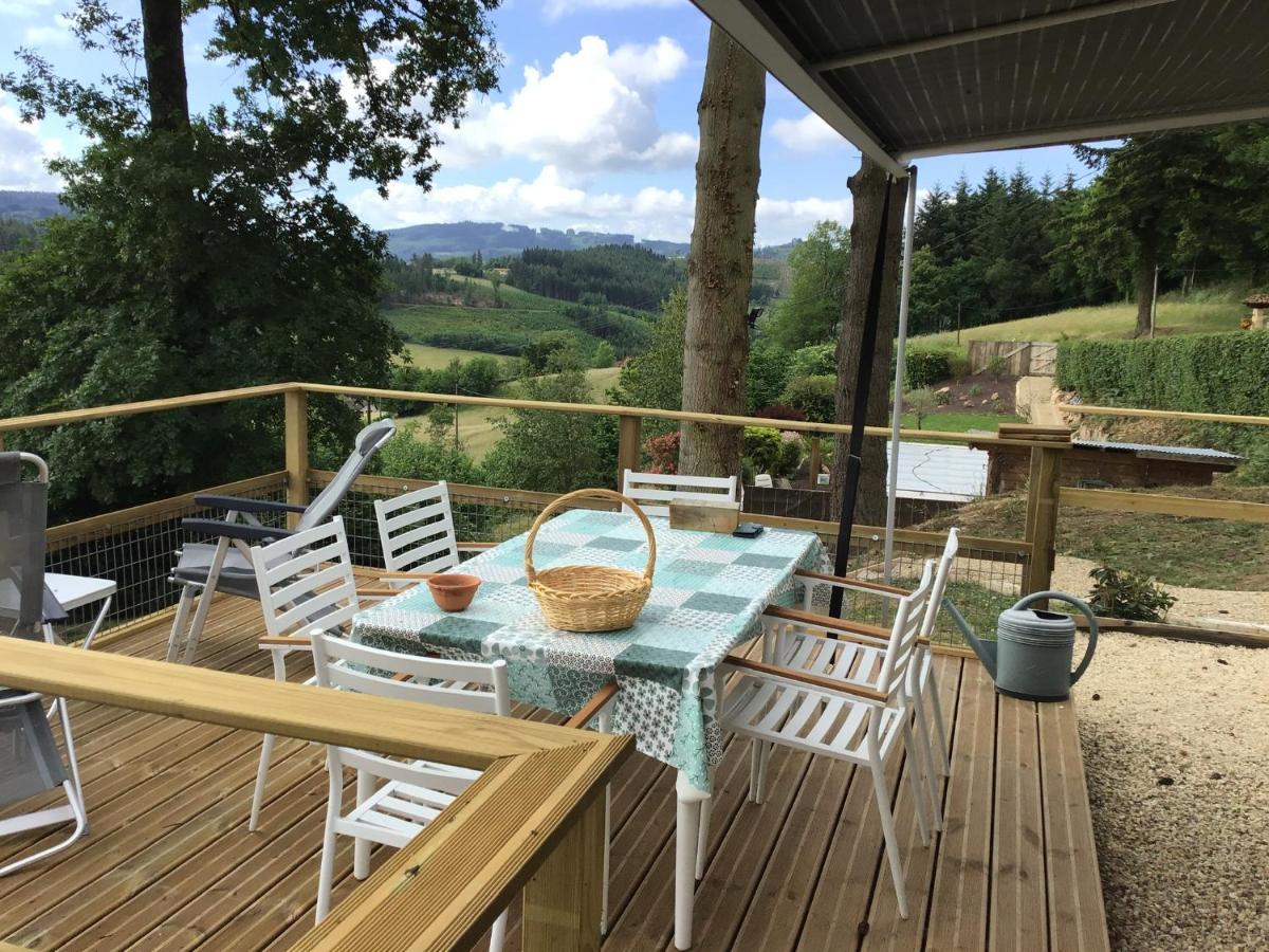 Gezellige Luxe Caravan Met Zwembad In Zuid- Bourgogne Anglure-sous-Dun Eksteriør billede